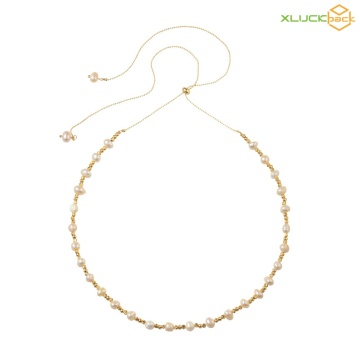Elegant Freshwater Pearl Necklace with Modern Design