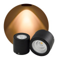 Schwarz Farbe Cob Spotlight Oberfläche montiertes LED -Downlight