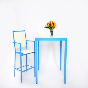 Blue Garden Patio Furniture Set Dining Set Table and Chairs