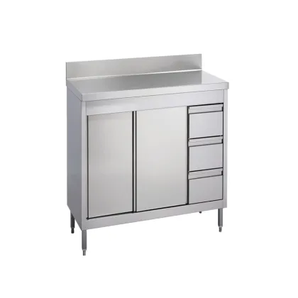 Sheet metal storable stainless steel cabinets