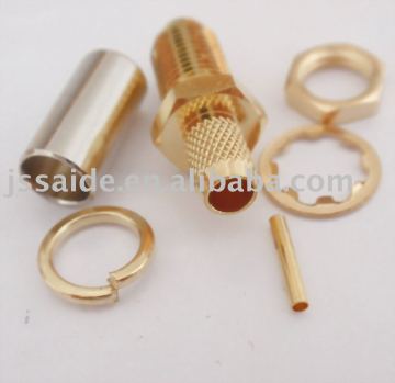 (772 )SMA female bulkhead connector for RG58 cable