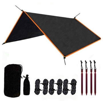 Outdoor Sunshade Hammock Tent with Rain Fly and Sun Protection