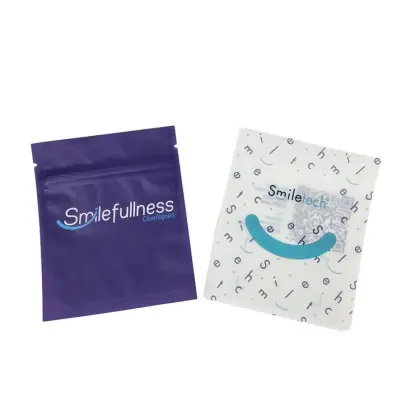 Clear Zip Lock Smile Invisible Aligners Reusable Sachet Bags