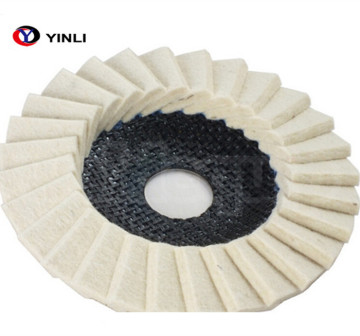 5 Inch Wool Flap Felt Disc for Mirror Polishing