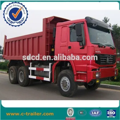 371hp beiben SINOTRUK HOWO Hydraulic lifting Tipper Trucks 6x4
