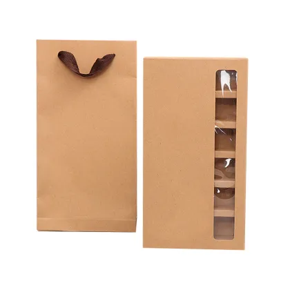 Recycle Kraft Foldable Tea Packaging Box with Divider