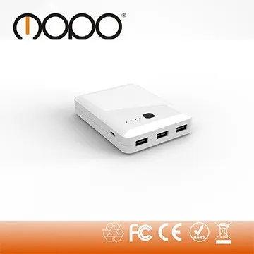 High capacity 10000mAh powerbank external battery charger 3USB output