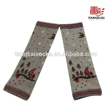 LW-19 Cotton Jacquard Knitted Hot Sale Leg Warmer for Kids Winter Warm Leg Warmer