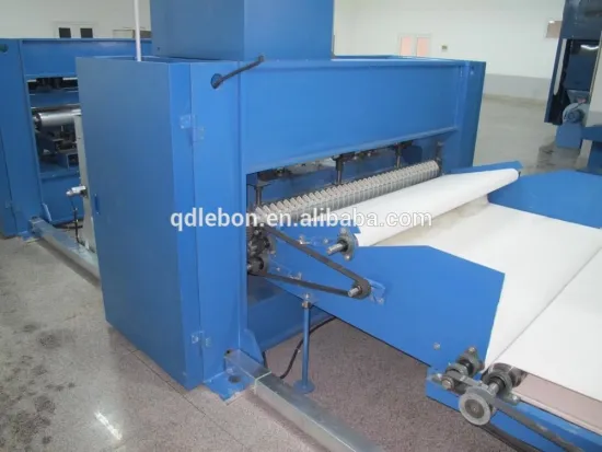 Nonwoven waste fiber needle punched felt machine production line