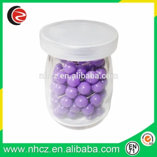 Hot sale purple color ball Push Pins