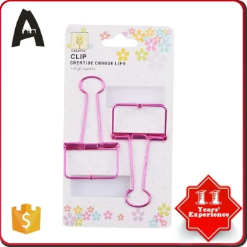 Best price factory supply hollow out binder clips