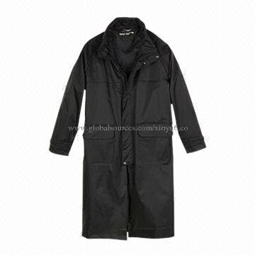 Long Rain Jacket for Motorcycle Rider