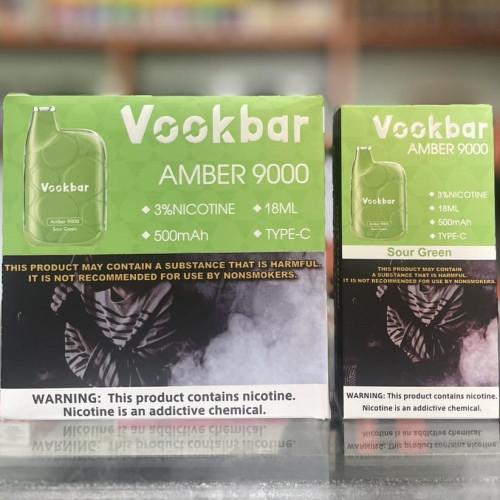 ホットセールVookbar Amber 9000 Puffs使い捨て蒸気