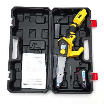 GZCT 9628 6" 21V Battery Lithium Chainsaw - Cordless Mini Electric Chain Saw