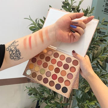 Veganer Herbst -Lidschattenpalette: 35 Farben Hochpigment für DIY -Make -up
