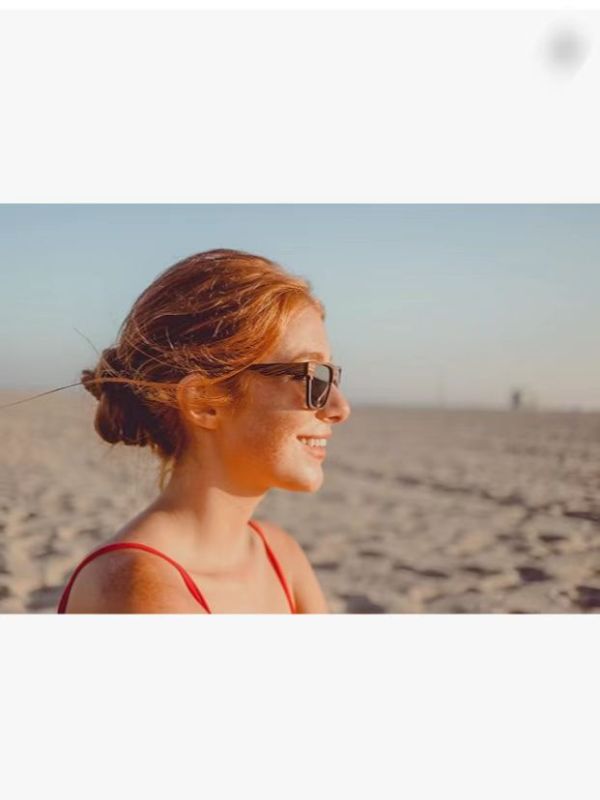100% UVA/UVB ray protection full-frame glasses