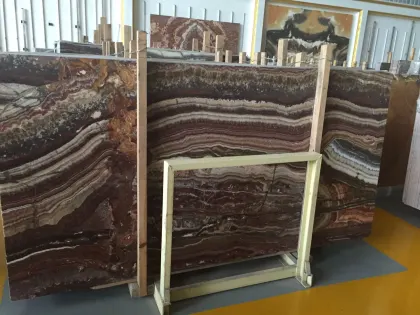 Natural Transparent Red Onyx Marble Jade Stone Slabs Price