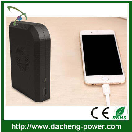 2in1 function power bank portable 6000mah with high speed wind