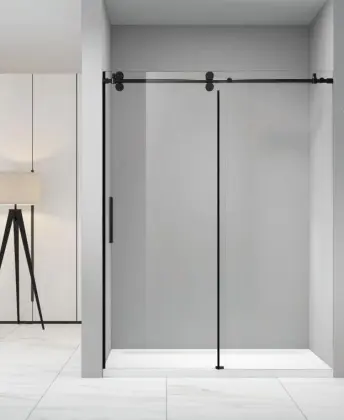 frameless in line sliding door