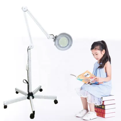 Five-Legged Adjustable Magnifying Home Beauty Salon Floor Lamp