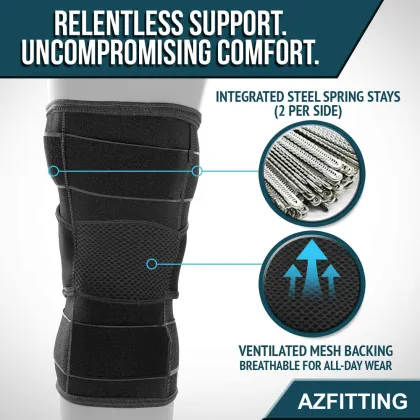 Unisex Compression Knee Support with Open Patellar Design for Sports and Squats