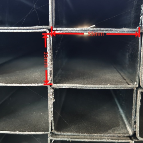 Tubo quadrato zincato 35*55*1,4 mm