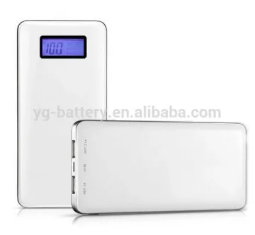 12000 mAh LCD Power Bank Lithium Polymer External Battery Charger High Capacity with Dual USB