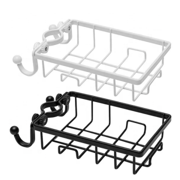 Sink Accessories: Drain Rack and Soap Dish with Sponge Holder