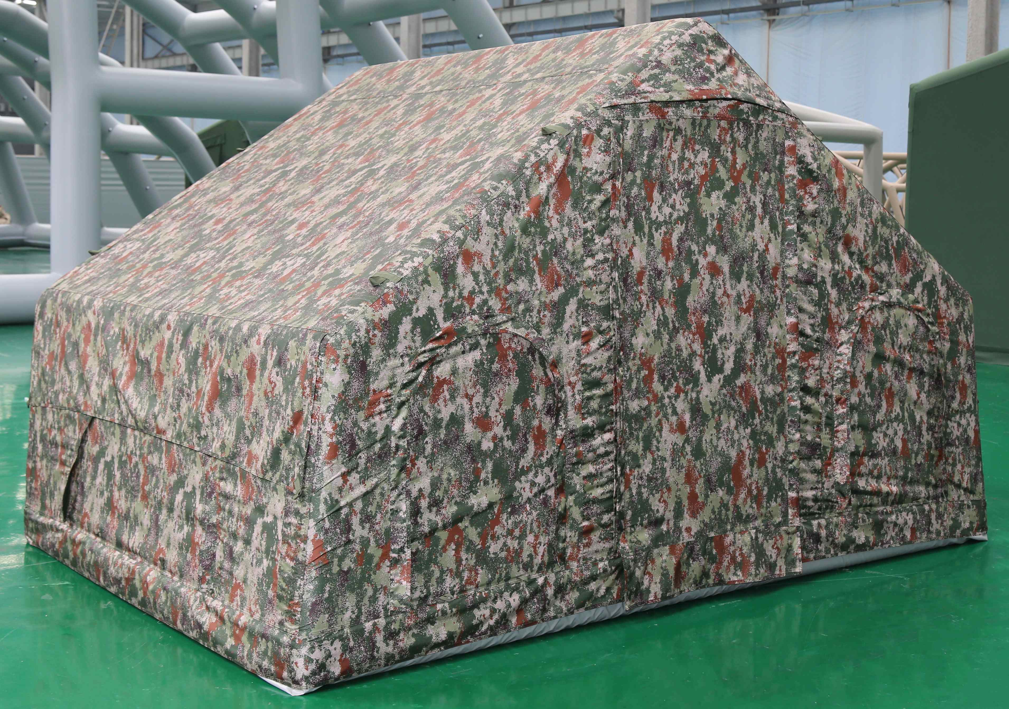 Camuflagem de camping ao ar livre tenda inflável