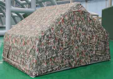 Oxford Fabric Camo Inflatable Tent สำหรับการตั้งแคมป์ในถิ่นทุรกันดาร