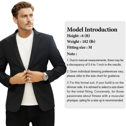Men's Causal Blazer for Men black S