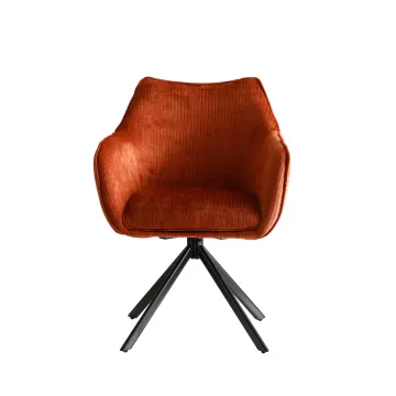 HIGH QUALITY ARMREST SWIVEL DINING CHAIR