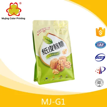 Safty Food Grade Stand Up Plastic Recycled PET Food Bag