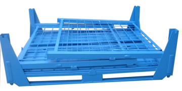 collaspible and stackable mesh container