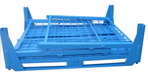 collaspible and stackable mesh container