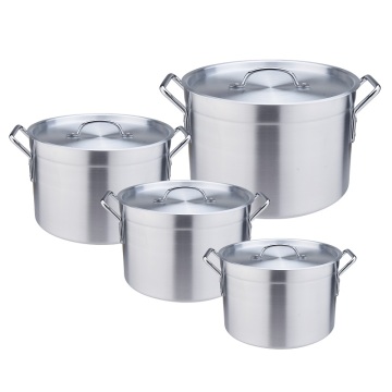 Super Extra-Heavy Ultra Thick Commercial Grade Sauce Pot: High-Quality Aluminum Stock Pot Set with Lid