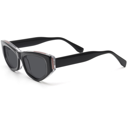 Square Acetate Sunglasses Colored Pattern Acetate Sunglasses Supplier