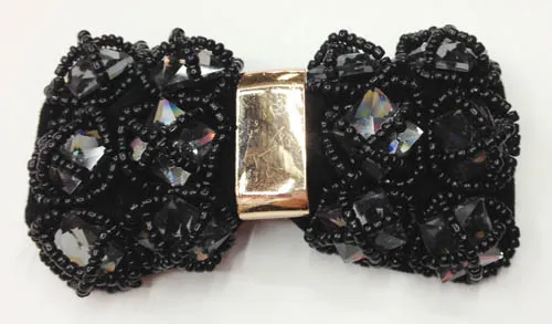 2014 Handmade Bowknot with Beads Sewn for Shoes Accessories