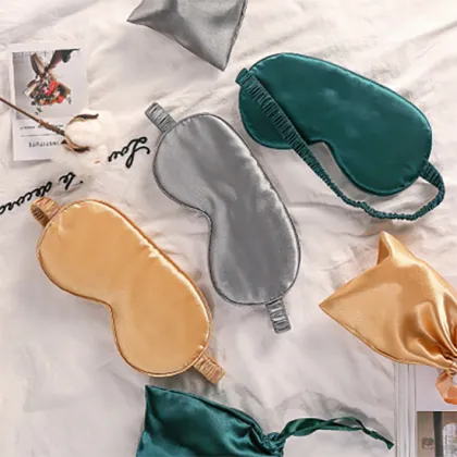 Double-sided shading sleep beauty silk eye mask