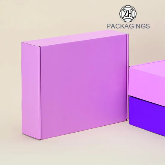 New designed pink mailing box
