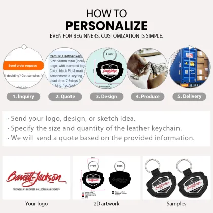 PU Leather Coin Pouch Charm Wristlet Key Chain Pendant