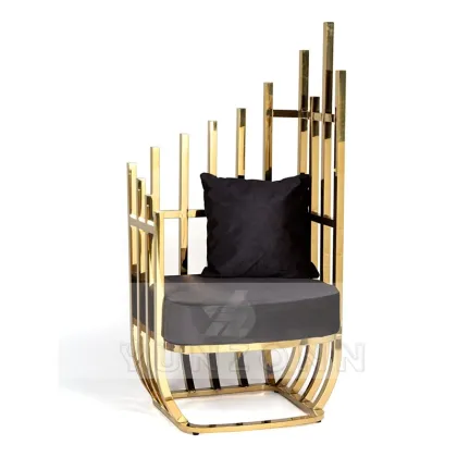 Golden Throne Birdcage Chair for Elegant Wedding Banquets and Parties