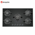 delicate appearance gas stove 5 burner with oven