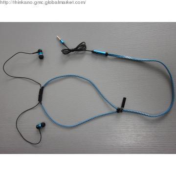 Buckle zipper earphone Tangle free earphone Knot-free earphone