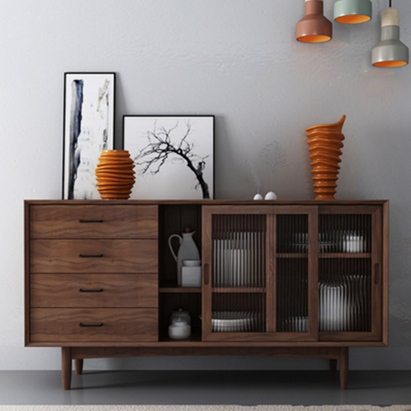 Wood Sideboard With Drawers