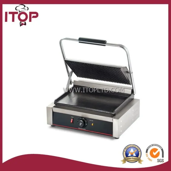 2200w flat plate electric panini contact grill