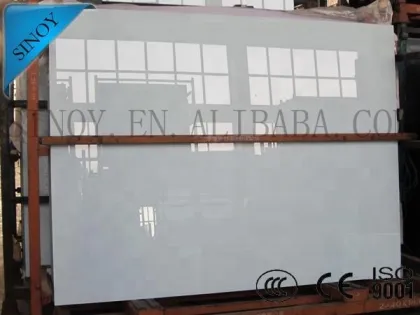 White Painted Glass Vidrio Pintado en Blanco for Kitchen Wall Glass