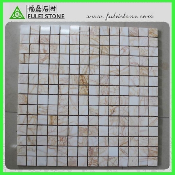 Polished Cheap Natural Yellow Mosaic Tile (FLS-906)