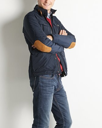 MEN'S QUILTED JACKET - Navy