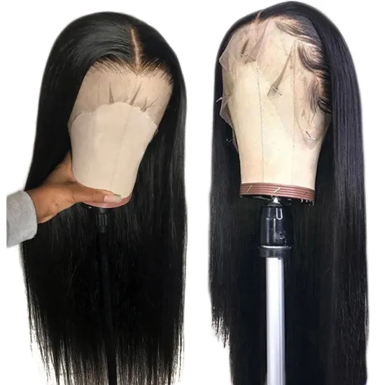 Wholesale Raw Brazilian Virgin Cuticle Aligned Hair Vendor Wig For Black Women 13X6 Human Hair HD Transparent Lace Front Wigs